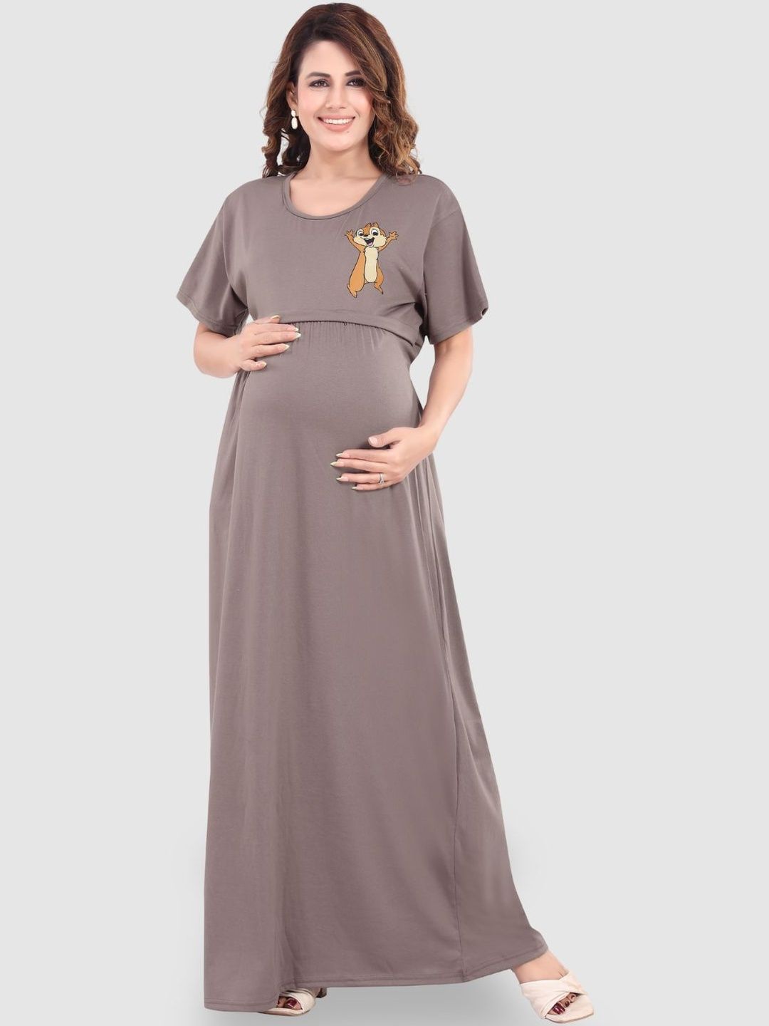 Fabme Printed Maxi Nightdress-picture-21