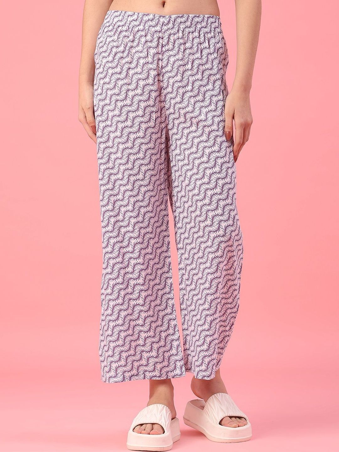 V-Mart Women Printed Cropped Palazzos-image-7
