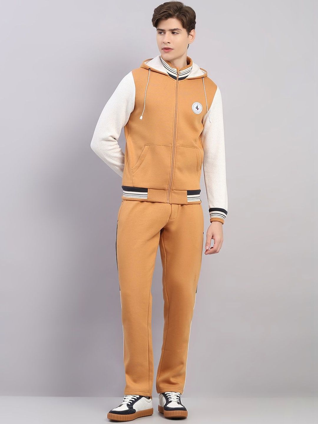 Monte Carlo Men Hooded Neck Mid-Rise Tracksuits-image-8
