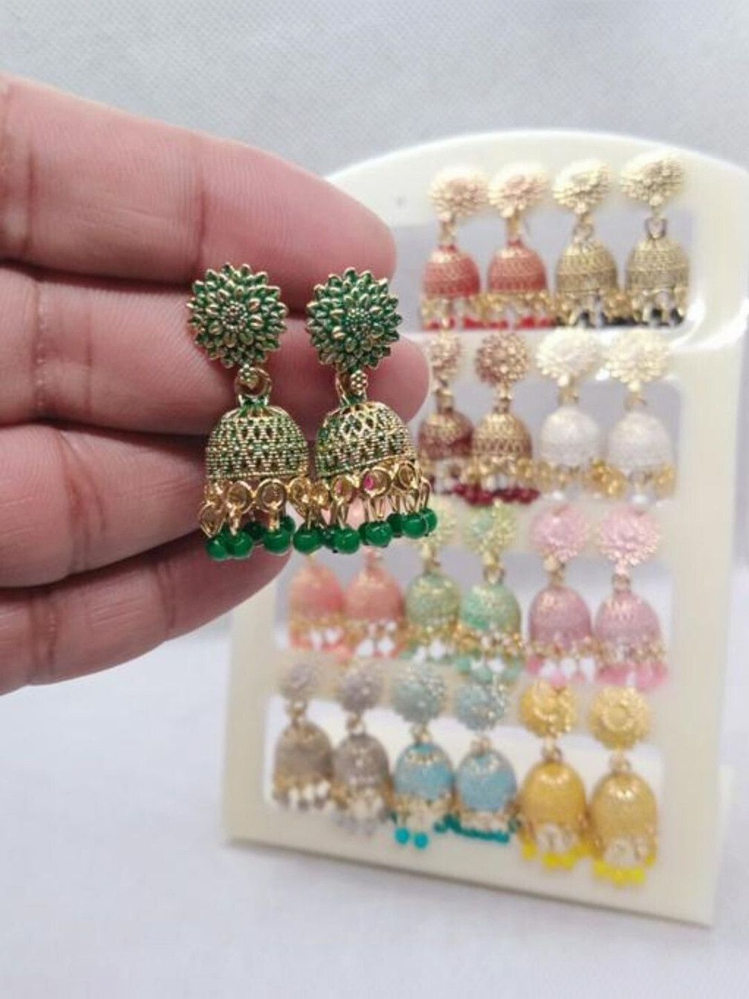 Deccan Store Floral Jhumkas Earrings-picture-16