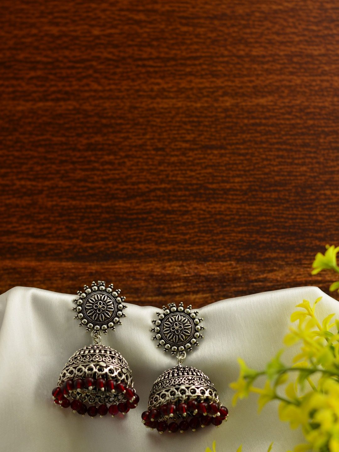 Deccan Store Geometric Jhumkas Earrings-picture-40