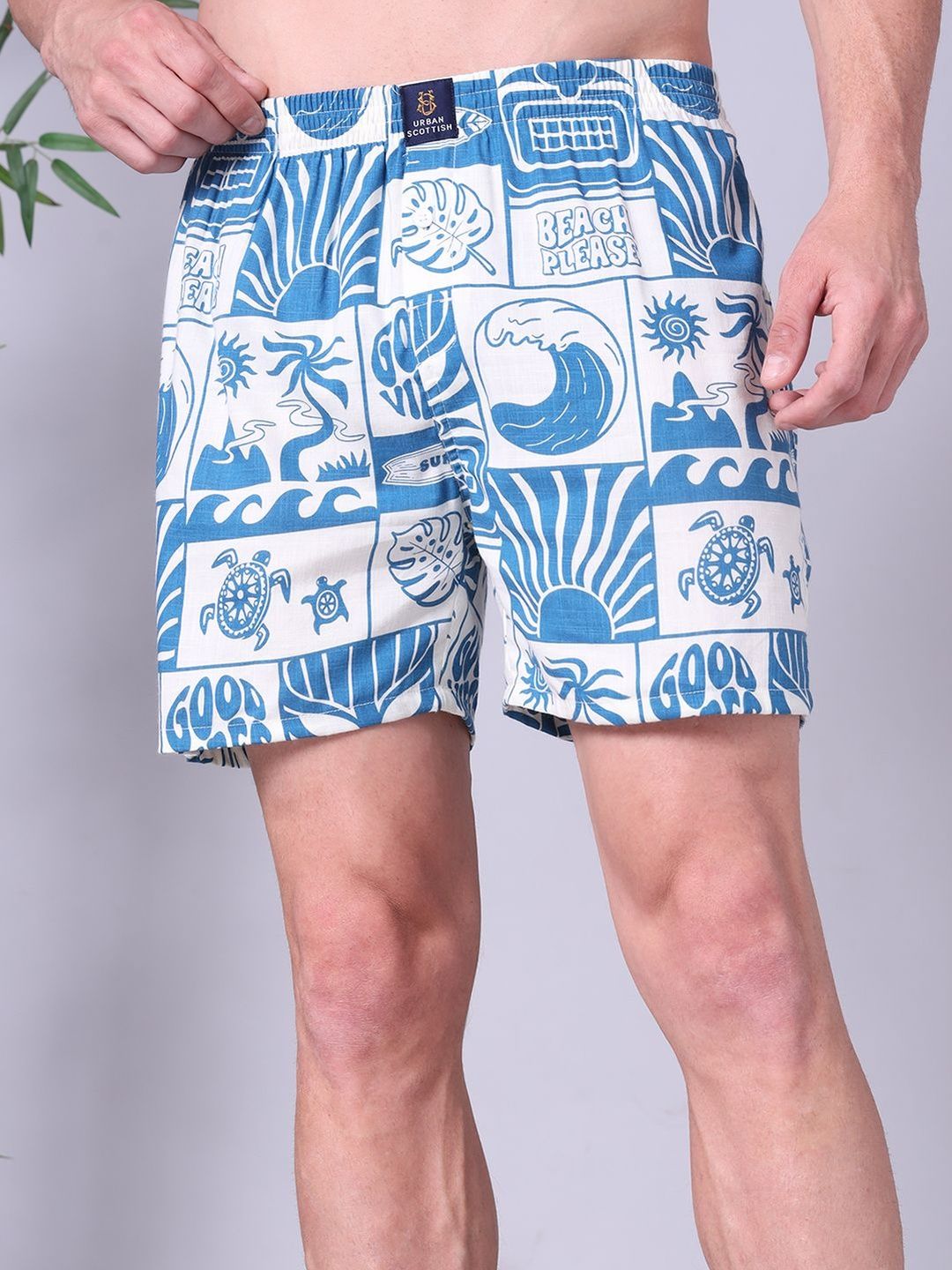 URBAN SCOTTISH Printed Pure Cotton Boxers-image-21