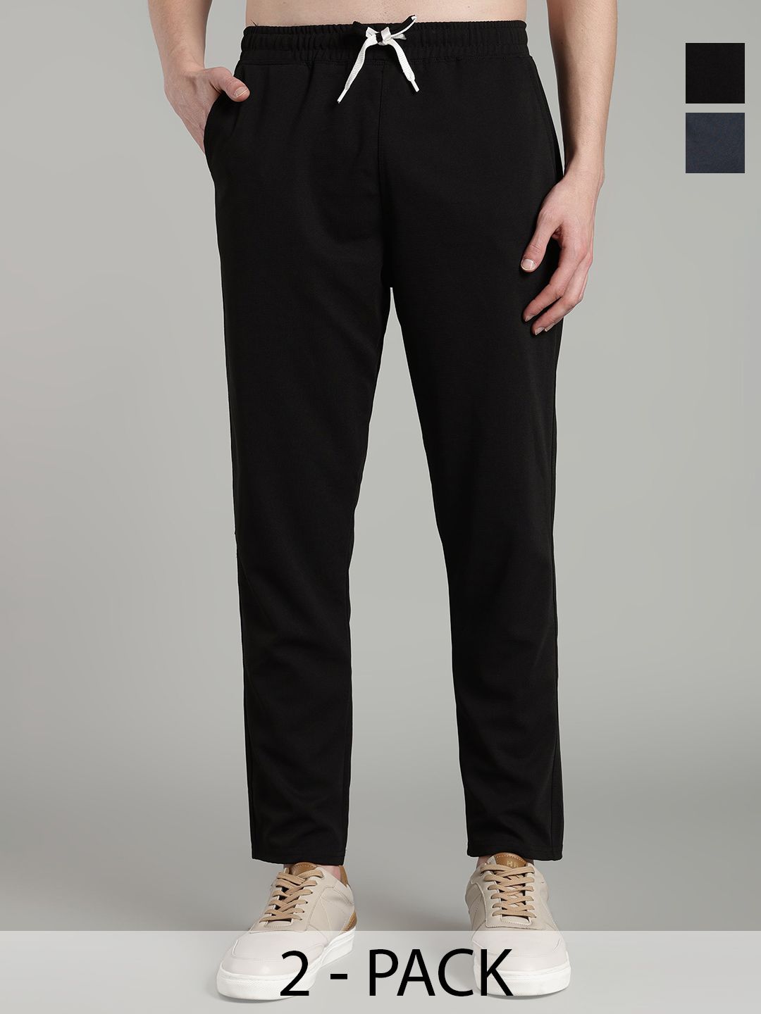 SWADESI STUFF Men Pack Of 2 Cotton Track Pants-image-30