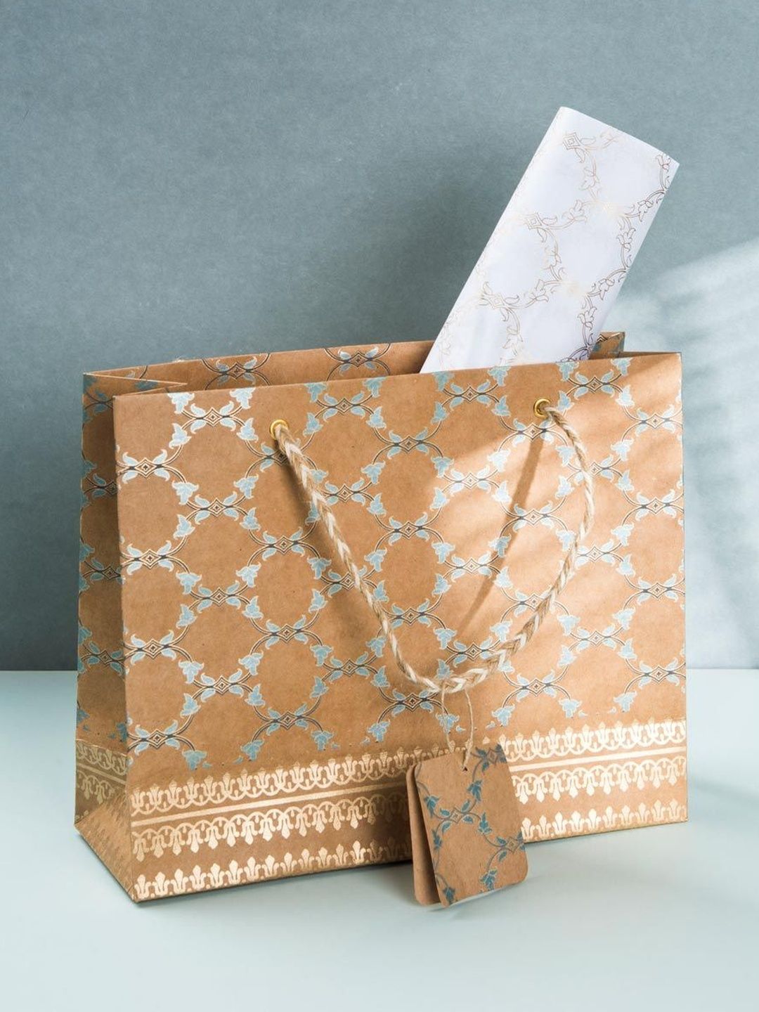 Fabindia Ethnic Motifs Printed Handheld Bag-image-27