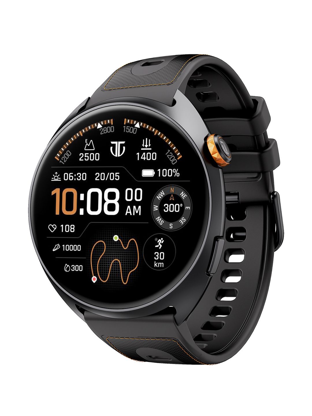 Titan celestor 2.0 smartwatch - 90248ap01c-black