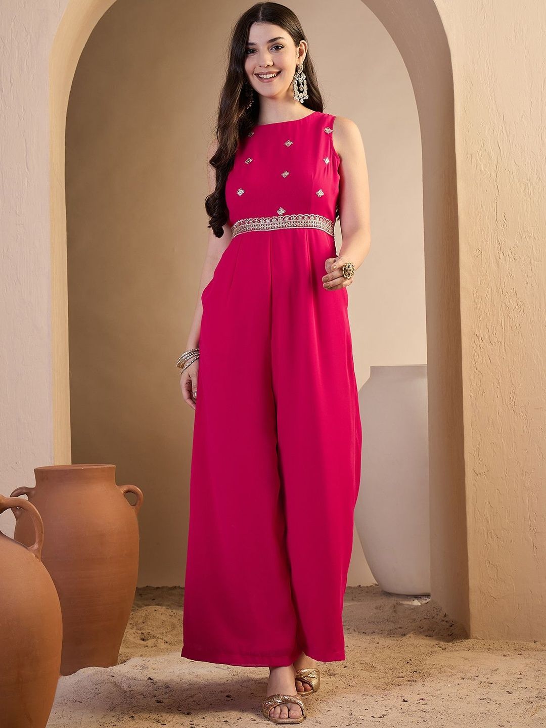 Inddus Basic Jumpsuit with Embroidered-picture-34