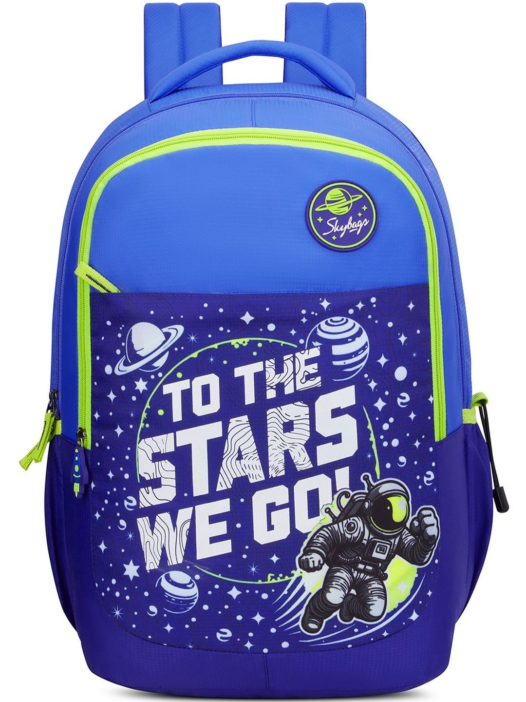 Skybags Unisex Klan Astronaut Blue School Backpack with 3 Compartment & Pencil Pouch - 37L-picture-32