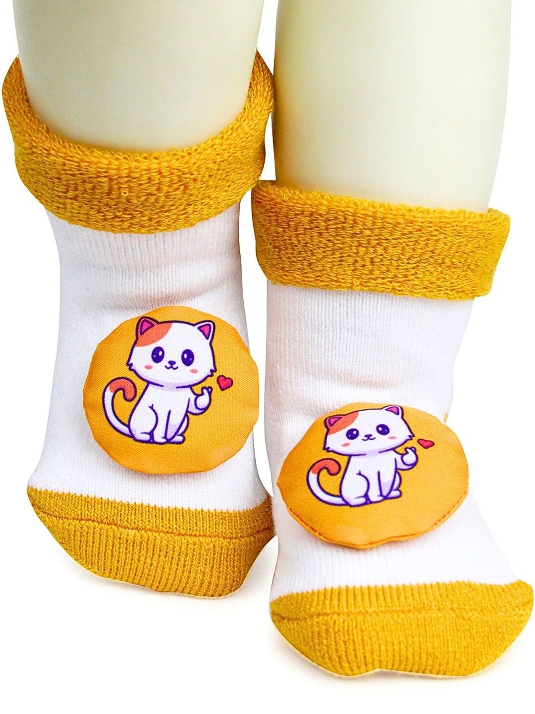 BERYX Unisex Kids Cotton Patterned Ankle Length Socks-image-17