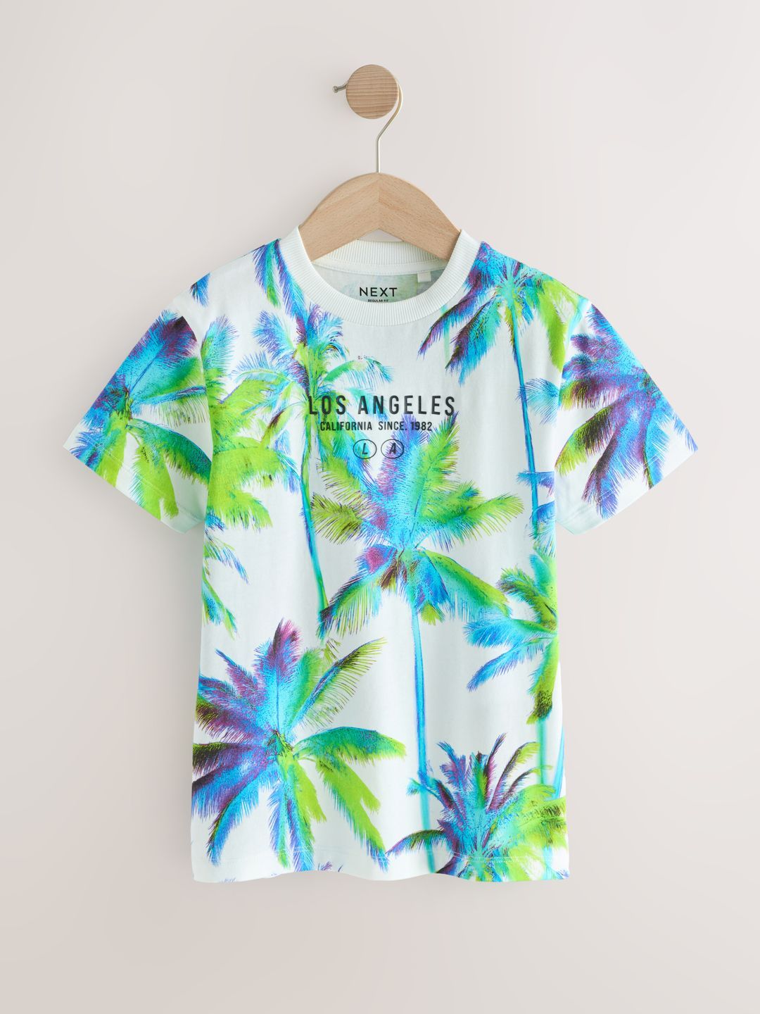 NEXT Boys Palm Print Pure Cotton T-shirt