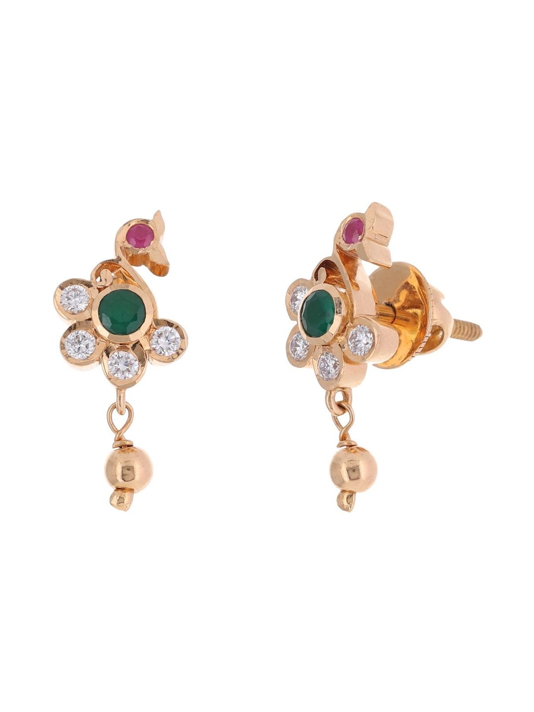 PMJ Jewels 22KT Gold With 0.35 Ct Natural Diamond Studs- 6.8g-picture-30