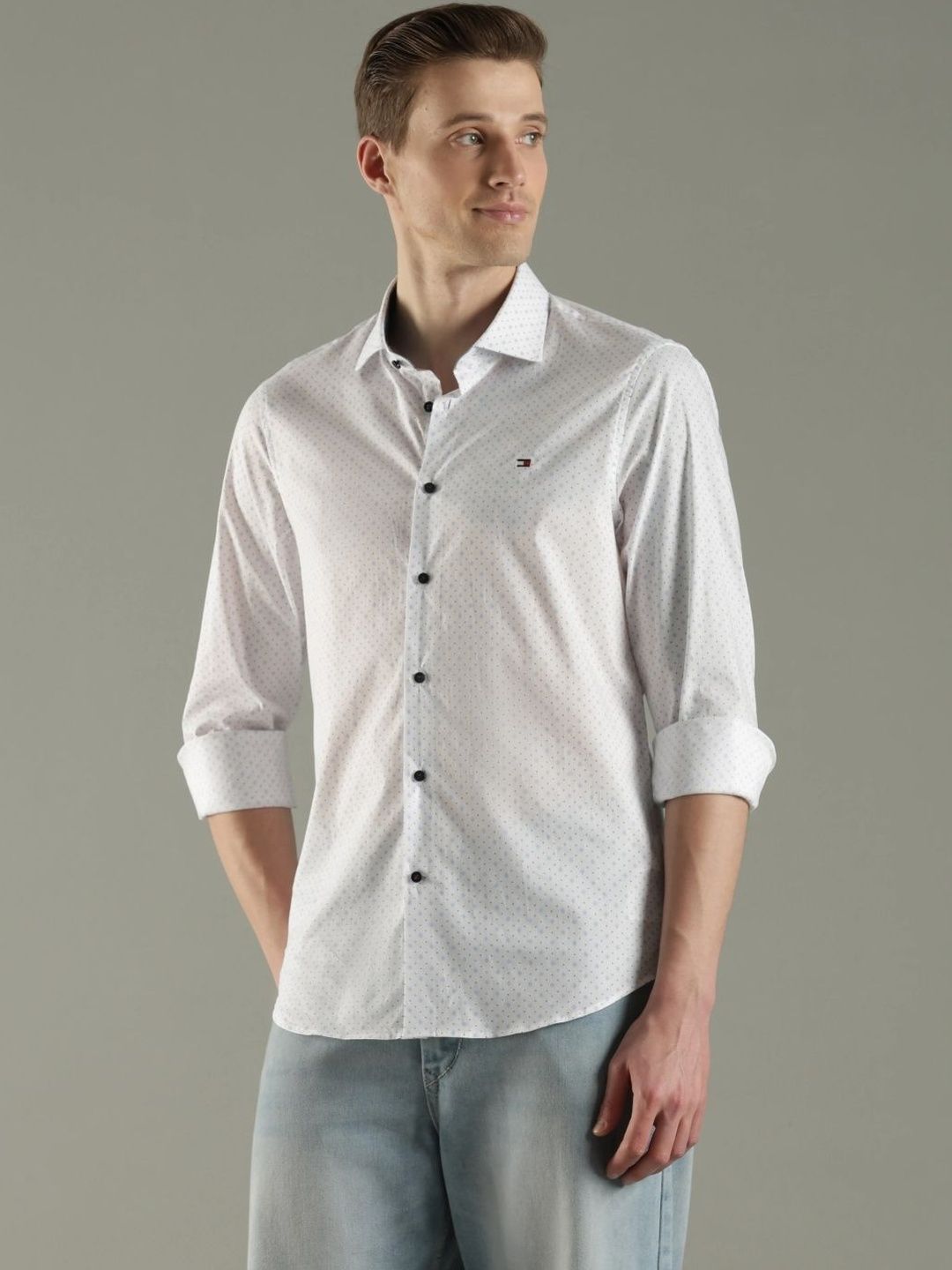Tommy Hilfiger Men Slim Fit Printed Casual Shirt-picture-44