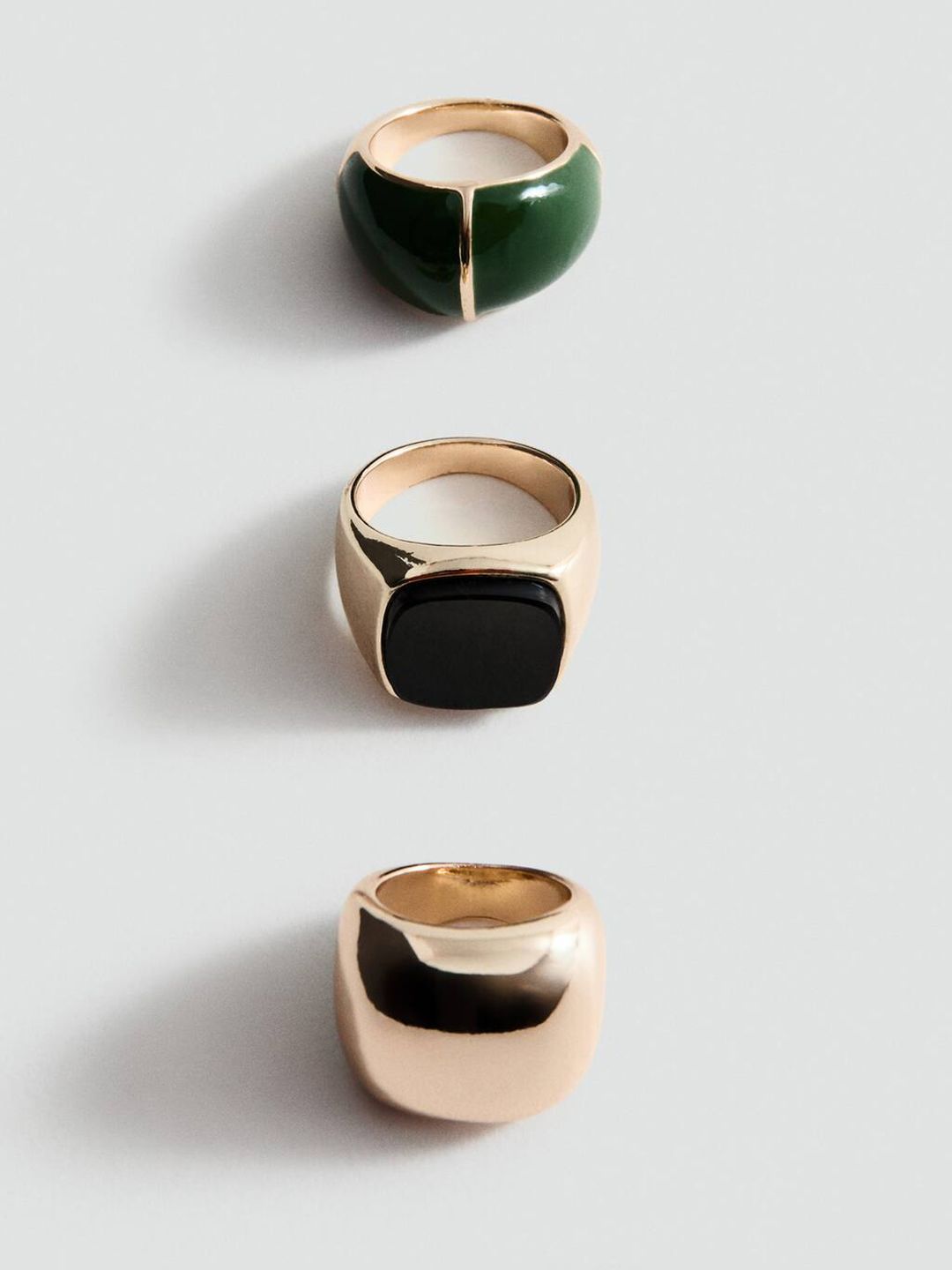 MANGO Women Set of 3 Finger Rings-image-44