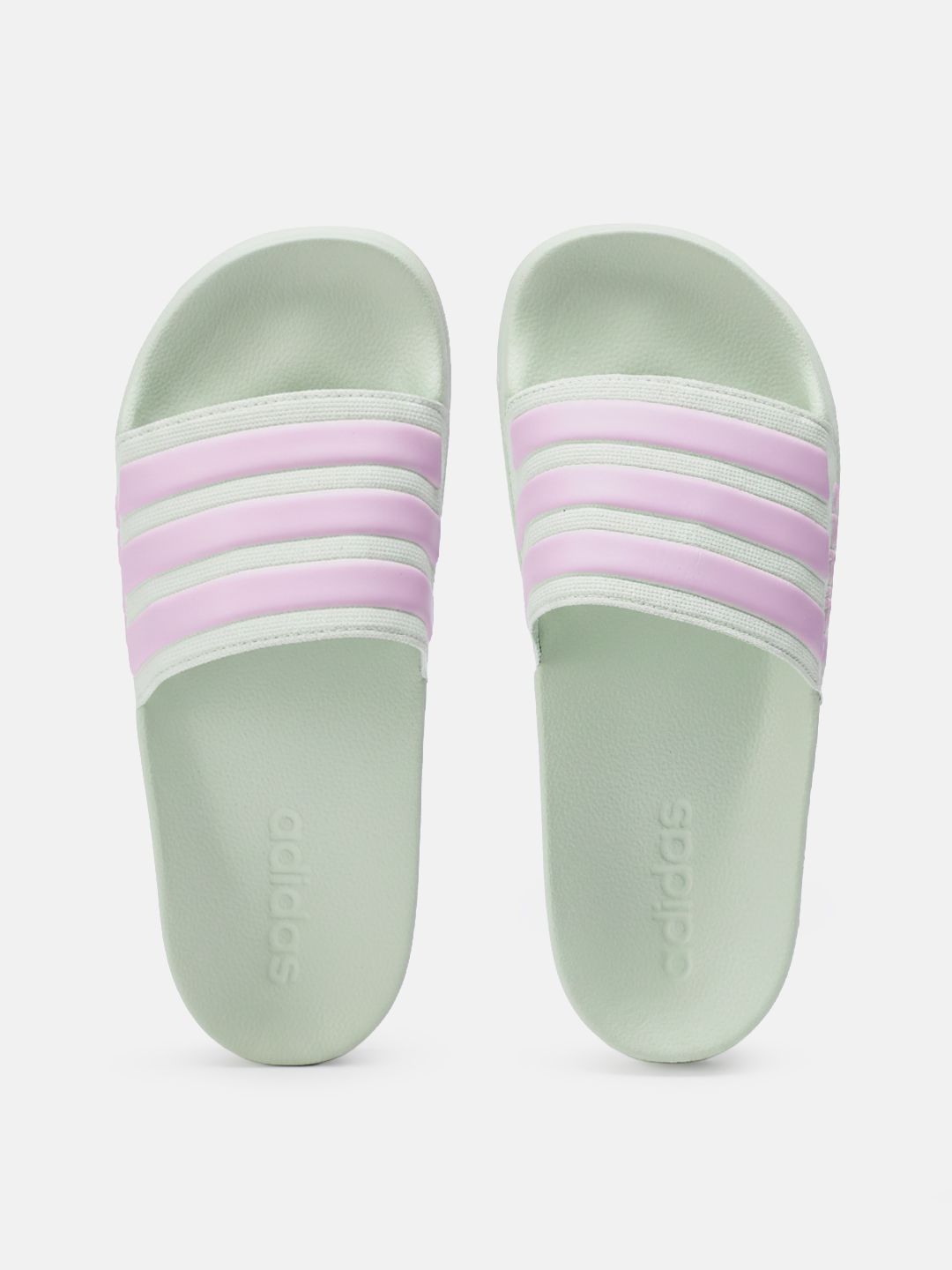 ADIDAS Unisex Cloudfoam Striped Sliders-picture-18