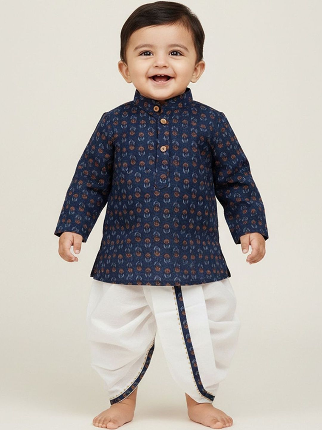 Baby Moo Boys Printed Dhoti Pants-image-37