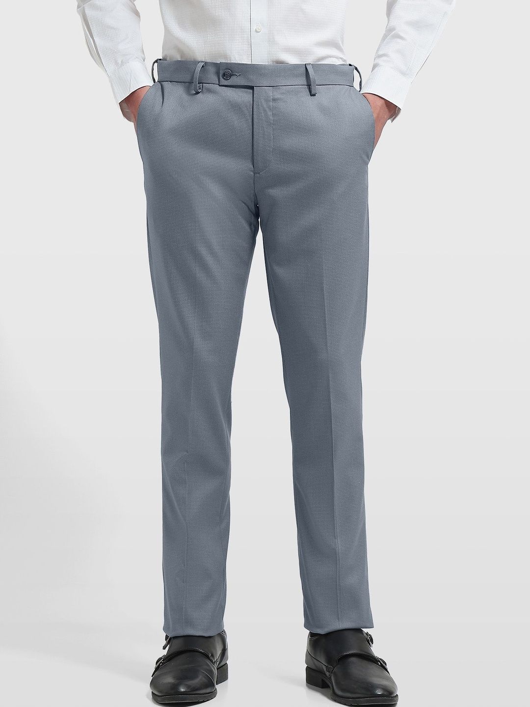 Arrow Men Textured Trousers-picture-35