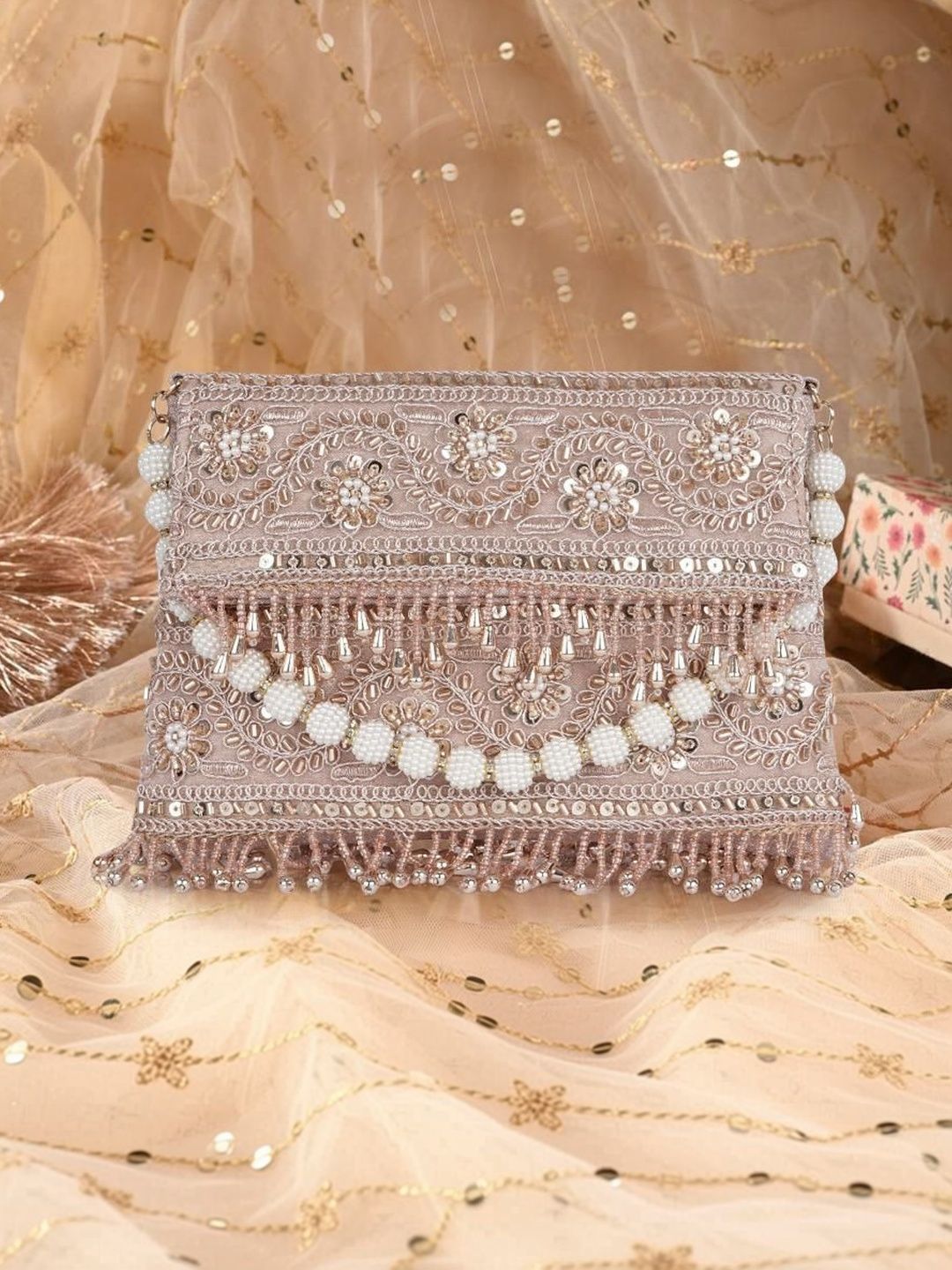 NEVIS Embellished Potli Clutch-picture-19