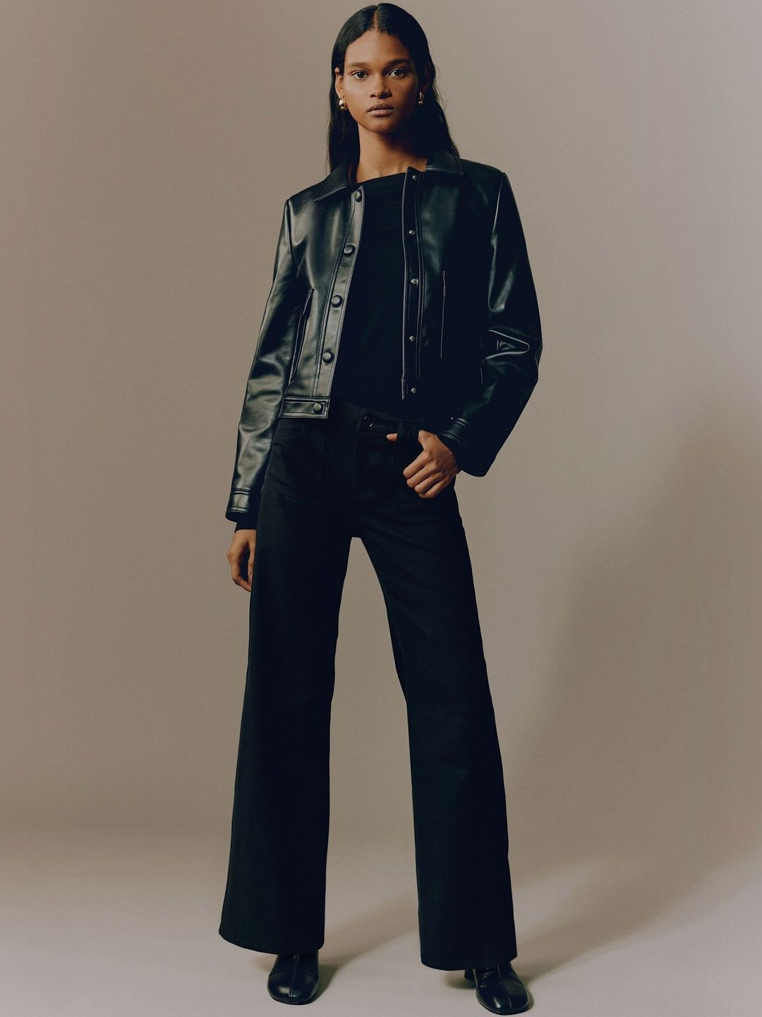 H&M Wide Twill Trousers-picture-33