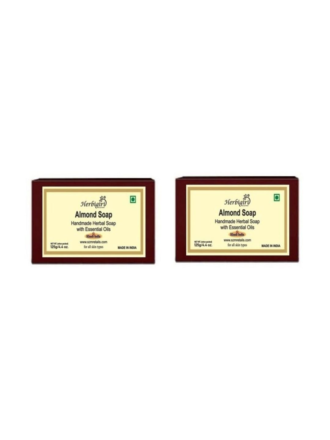 Herbigiri Set Of 2 Almond Soap For Skin Nourishment - 125 g Each-image-28