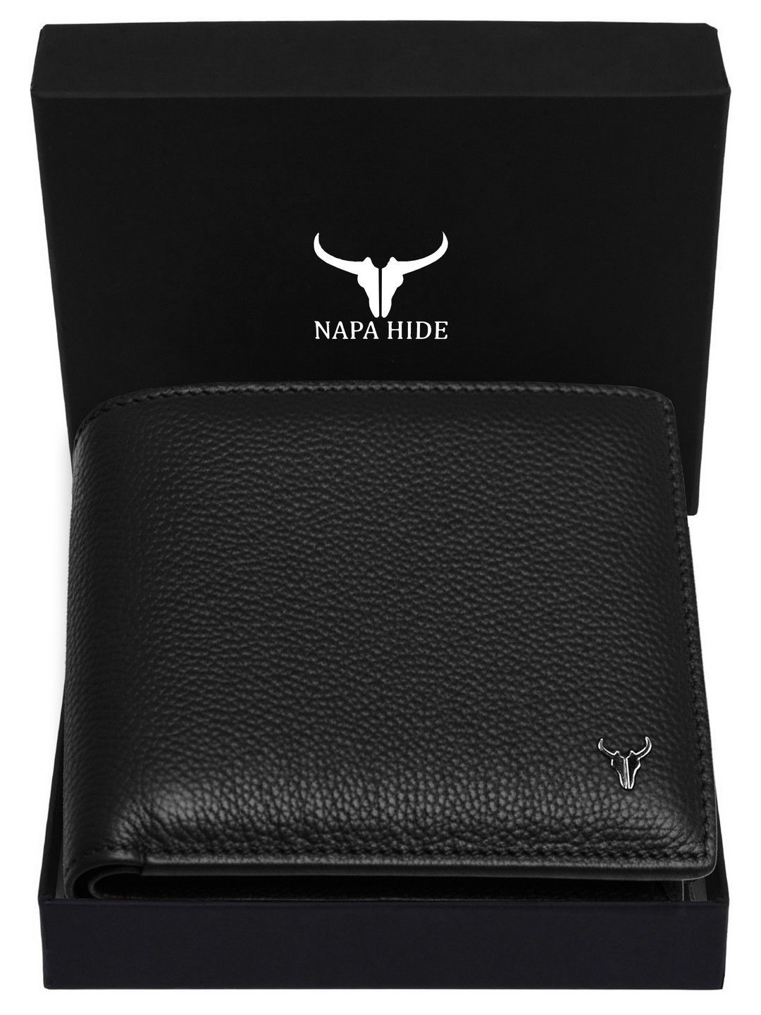 NAPA HIDE Men Textured Leather Two Fold Wallet-picture-13