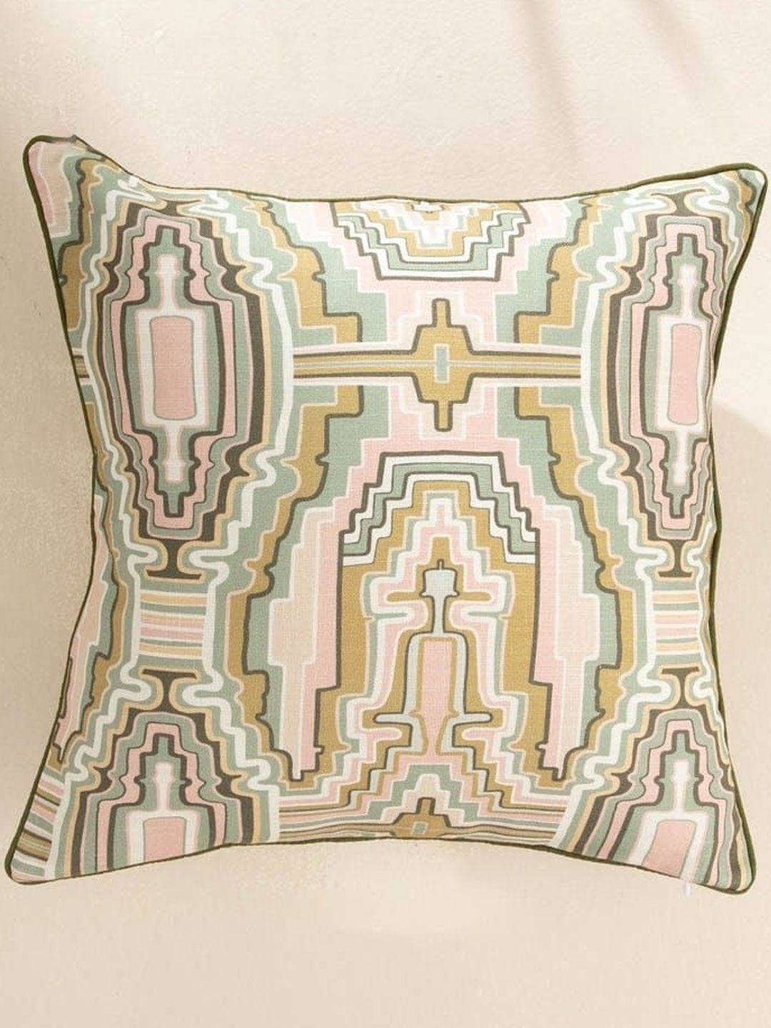 FREEDOM TREE Green Geometric Square Cushion Covers-image-18