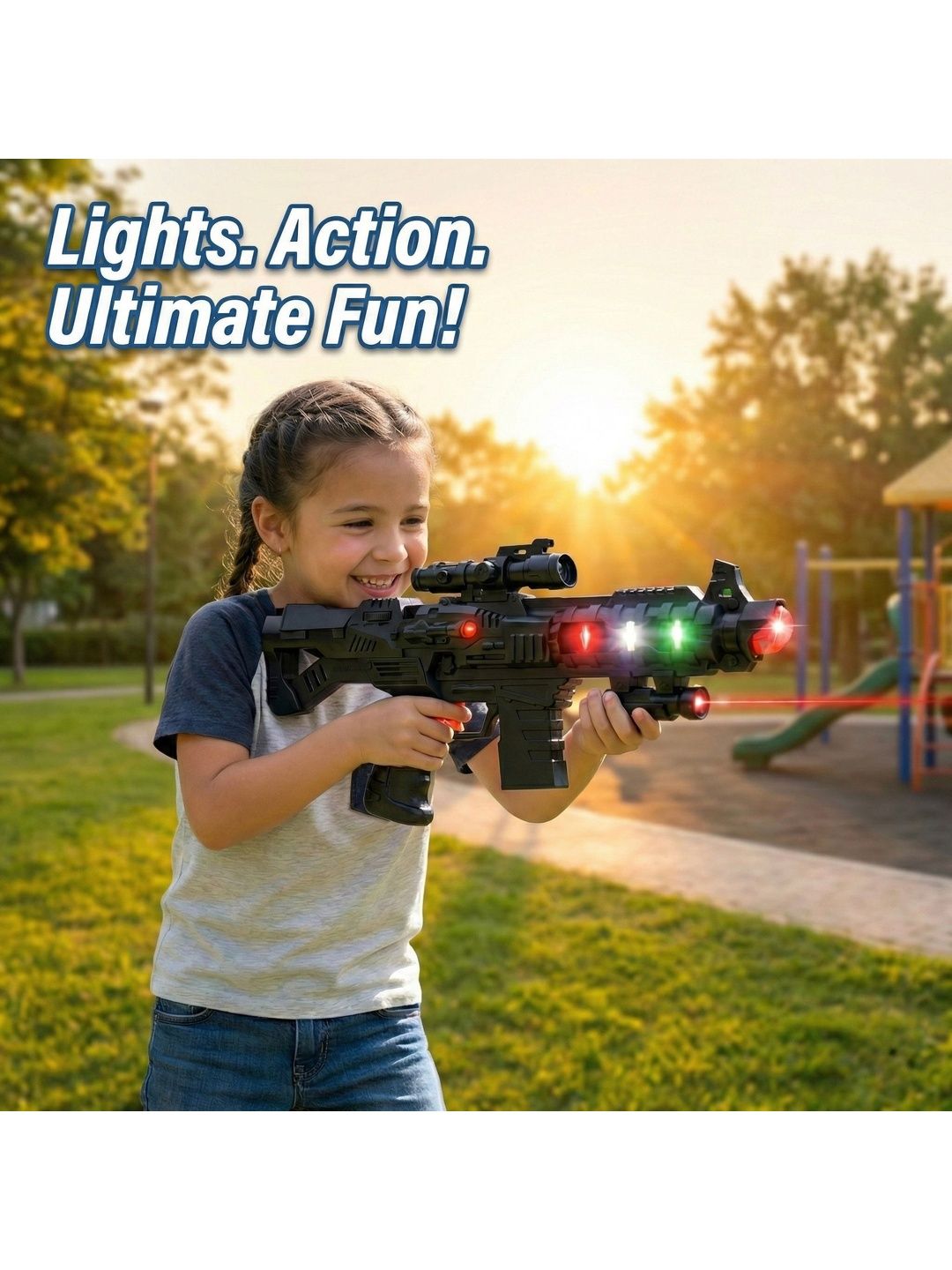KING TOYZ BPA Free Gun Activity Toys and Games