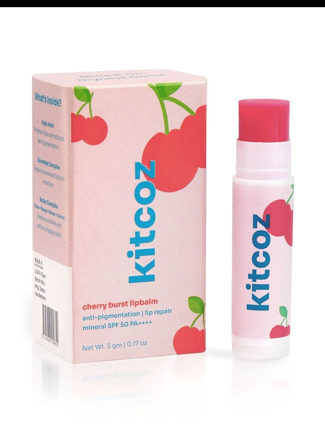 Kitcoz Tinted Ceramide Lip Balm- 5 g- Cherry Burst-picture-12