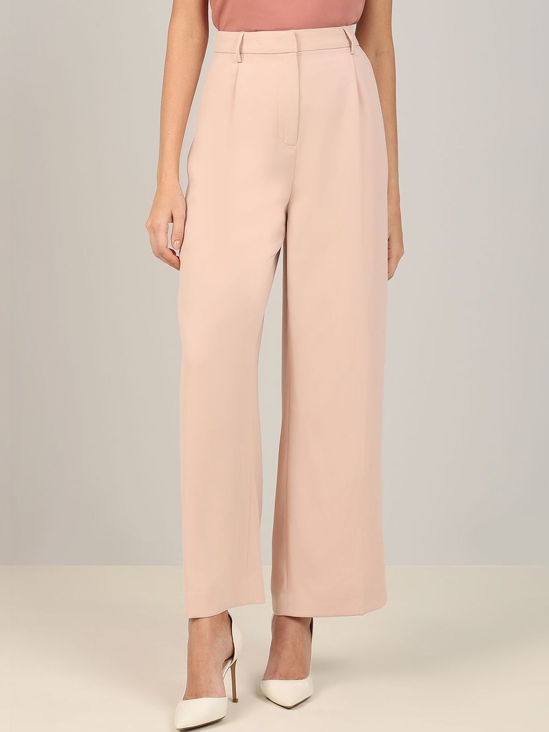 Vero Moda Women Straight Fit High-Rise Pleated Trousers-picture-20