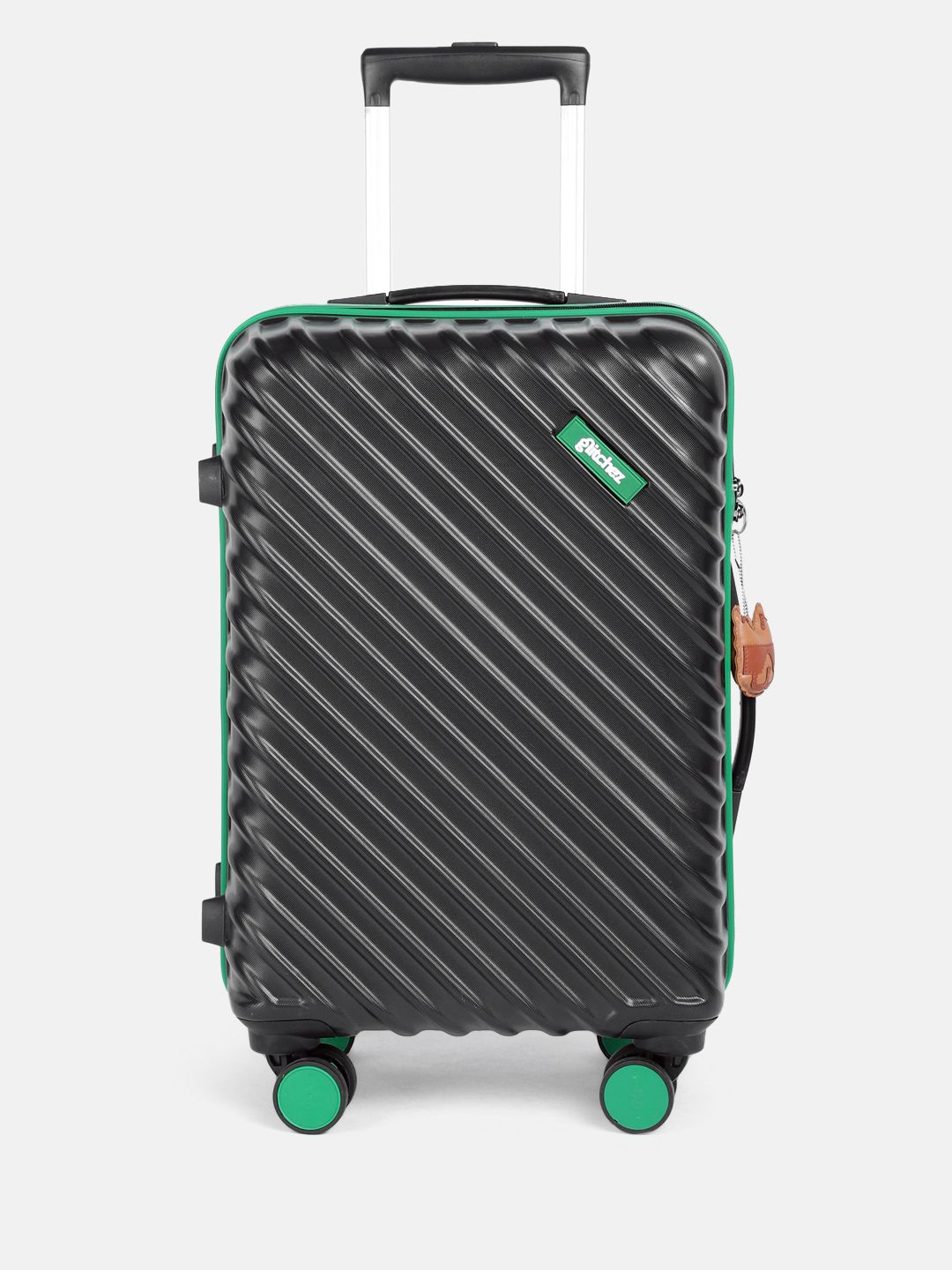 glitchez Textured Medium Hard Suitcase Trolley Bag- 51L-image-1