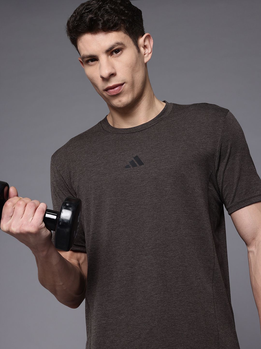 ADIDAS Brand Logo Detail Slim Fit Training T-shirt-image-46
