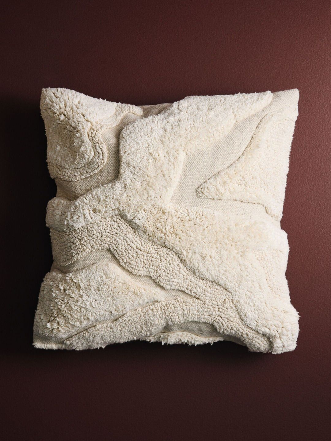 H&M Textured Cotton Cushion Cover-image-38