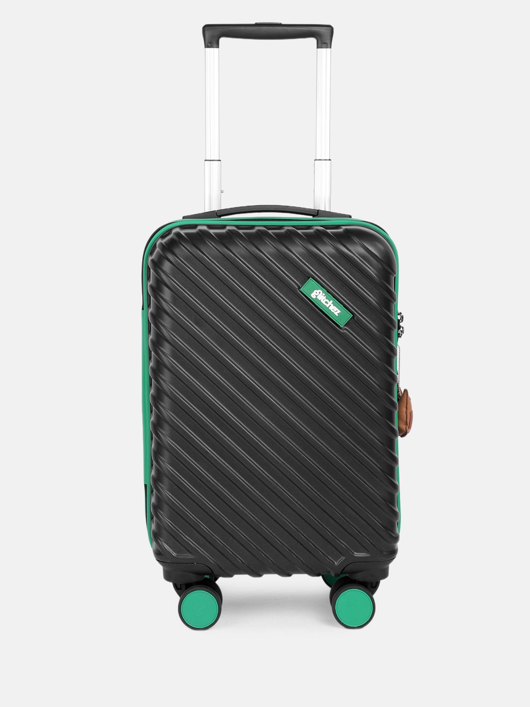 glitchez Textured Cabin Hard Suitcase Trolley Bag- 33L-picture-47