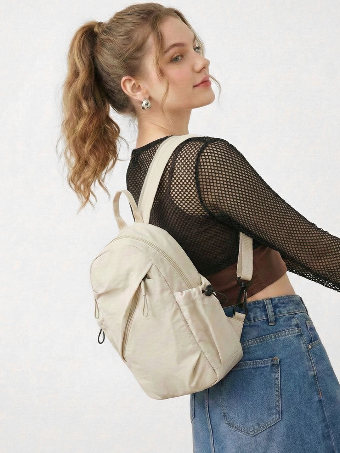 glitchez Women Yoke-Style Solid Backpack-picture-38