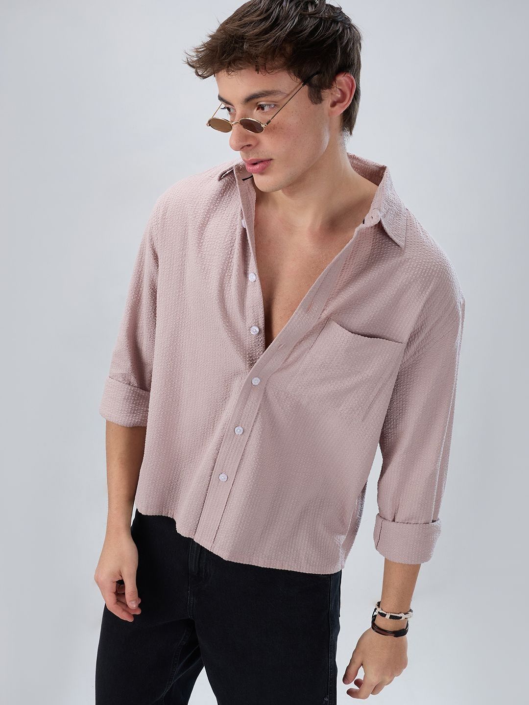 VASTRADO Men Classic Boxy Casual Shirt