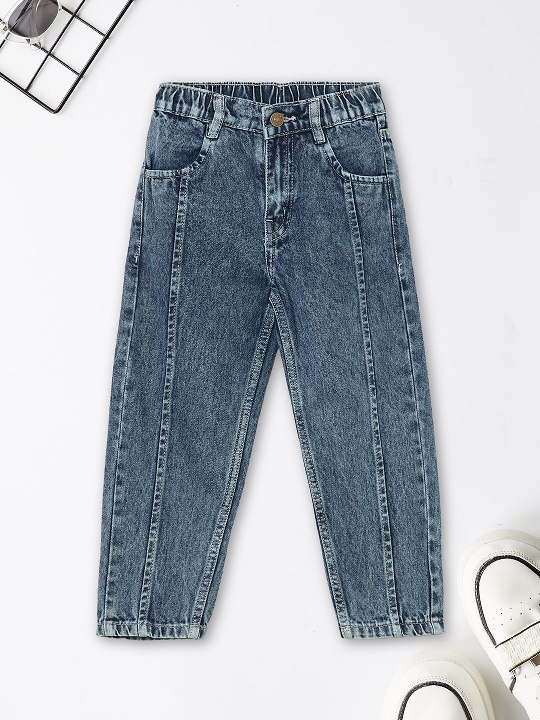 max Boys Regular Fit Mid-Rise Light Fade Stretchable Jeans-picture-41