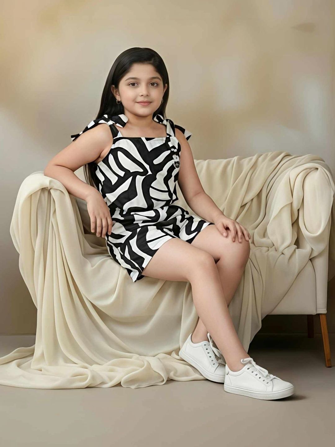 GLAMOUR WORLD GARMENTS Girls Printed Basic Jumpsuit-picture-32