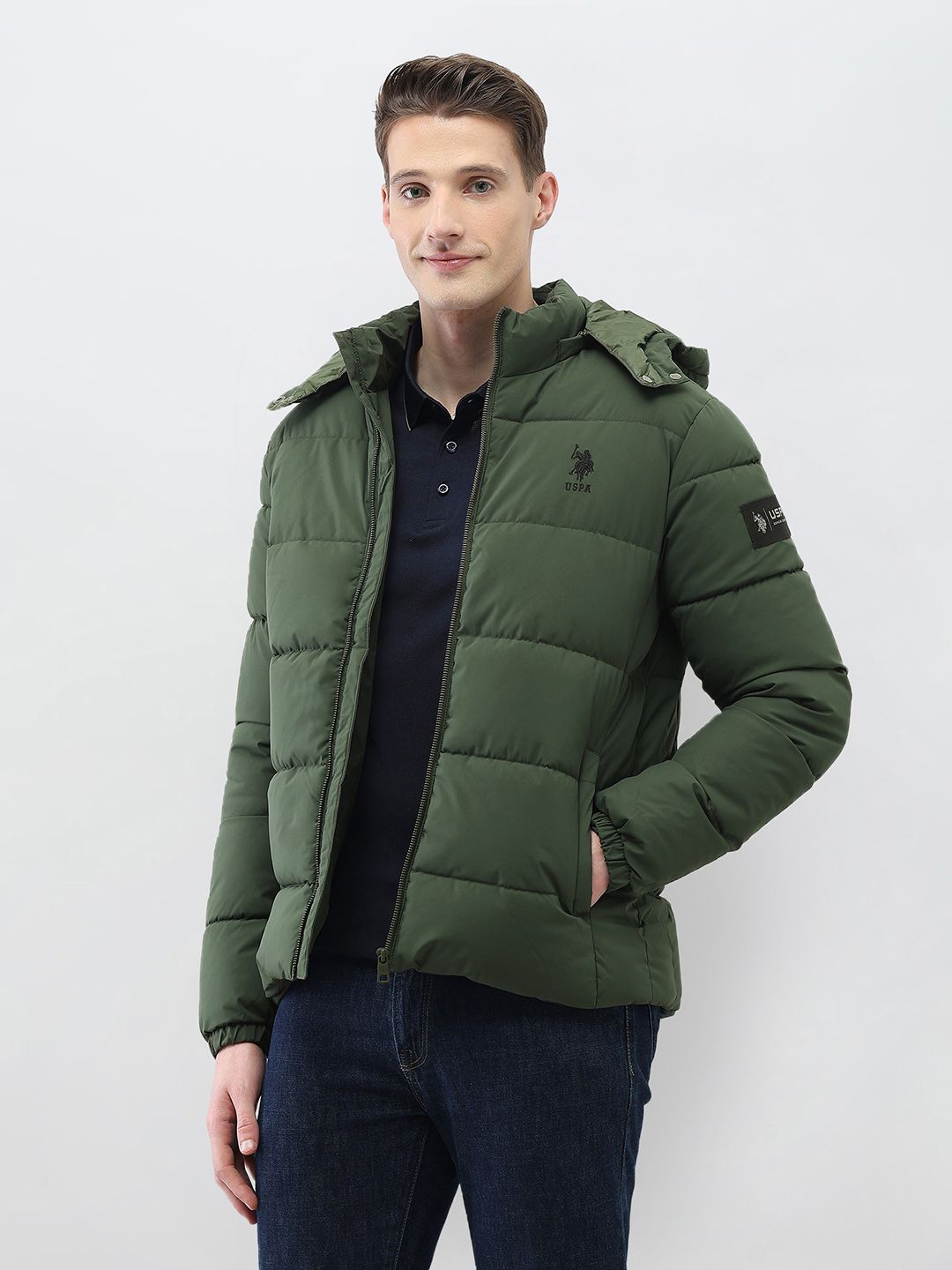 U.S. Polo Assn. Denim Co. Hooded Padded Jacket