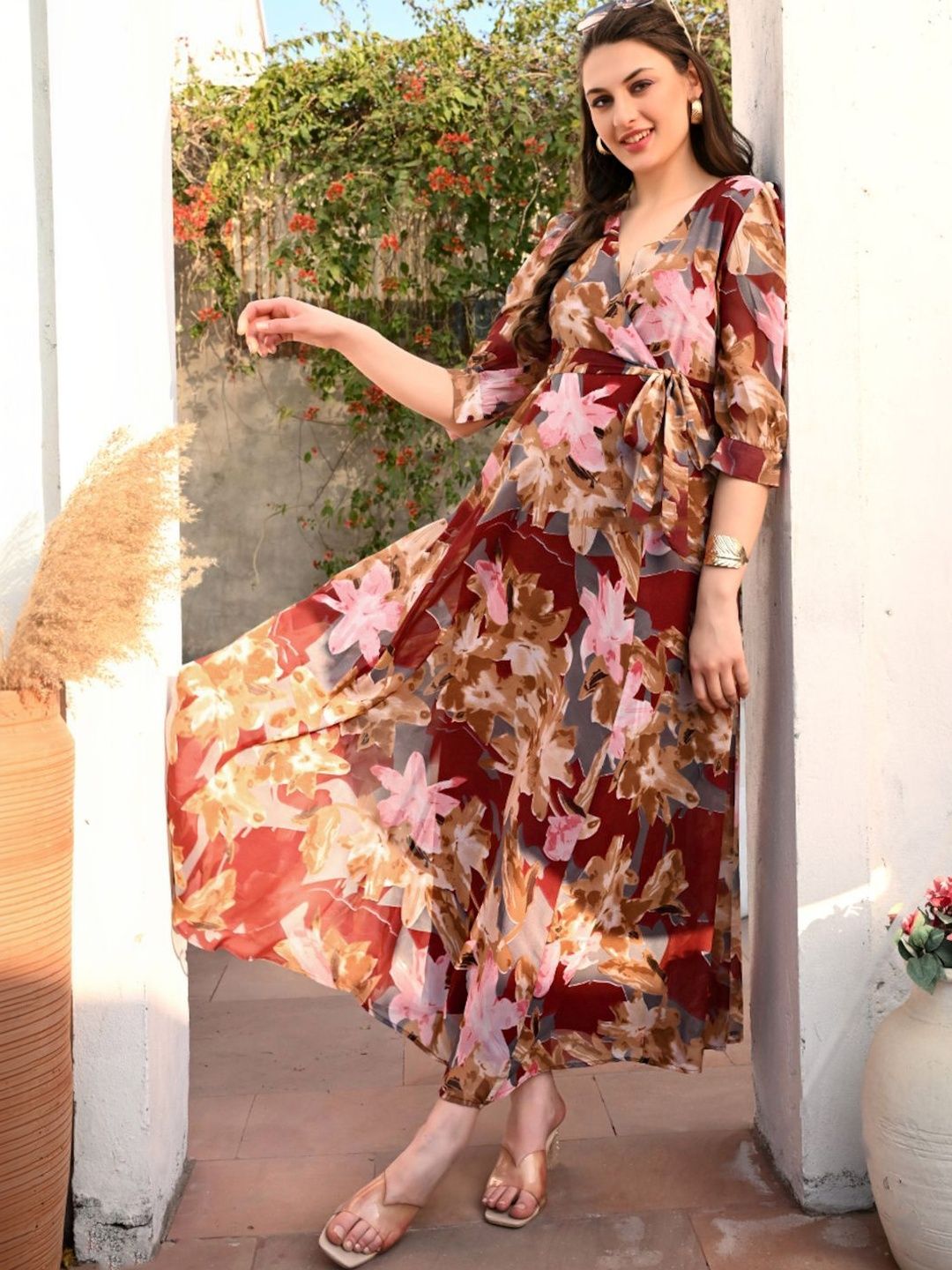 LookShine Floral Print Maxi Dress-picture-38