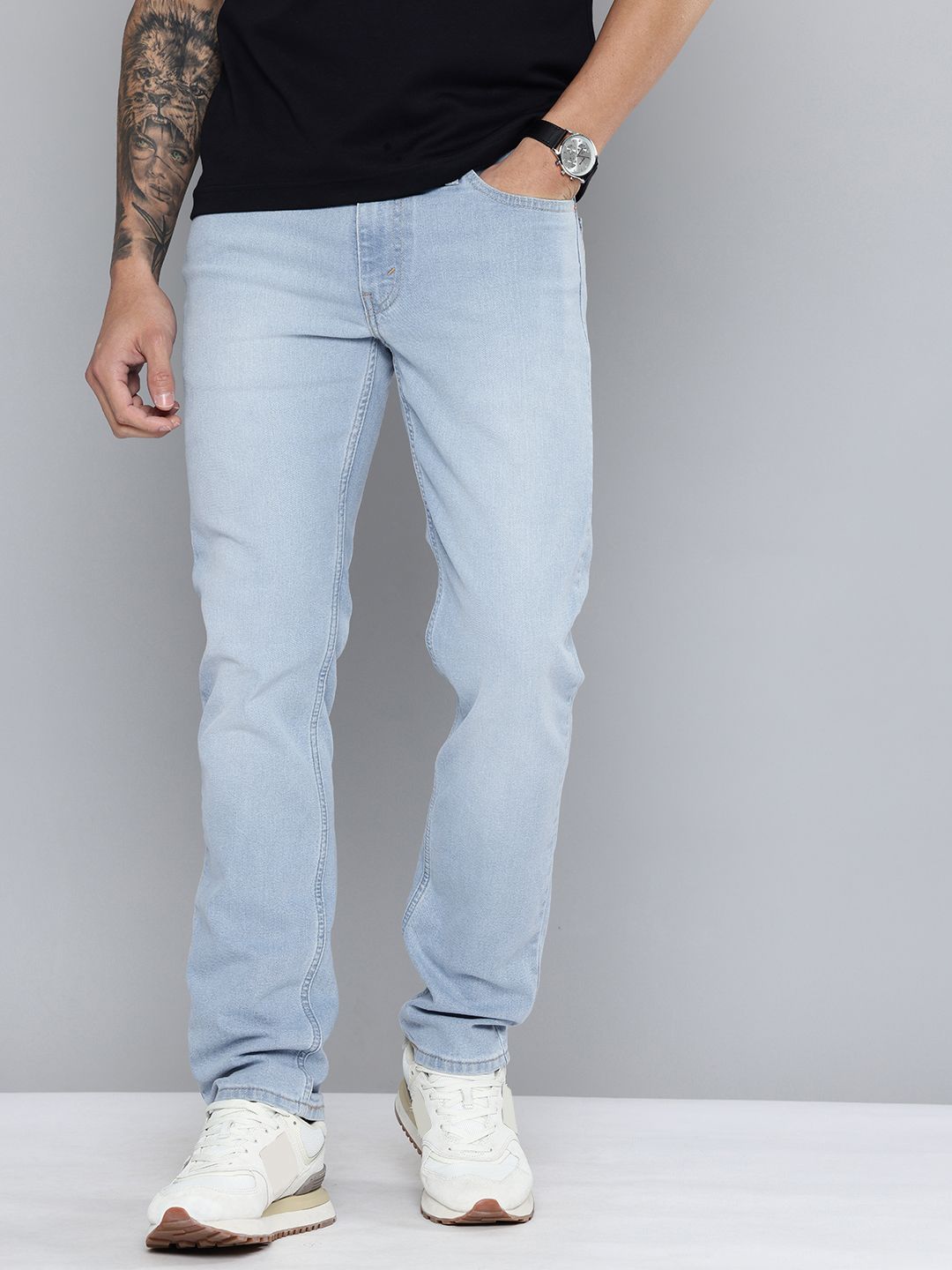 Levis Men 511 Slim Fit Light Fade Stretchable Jeans