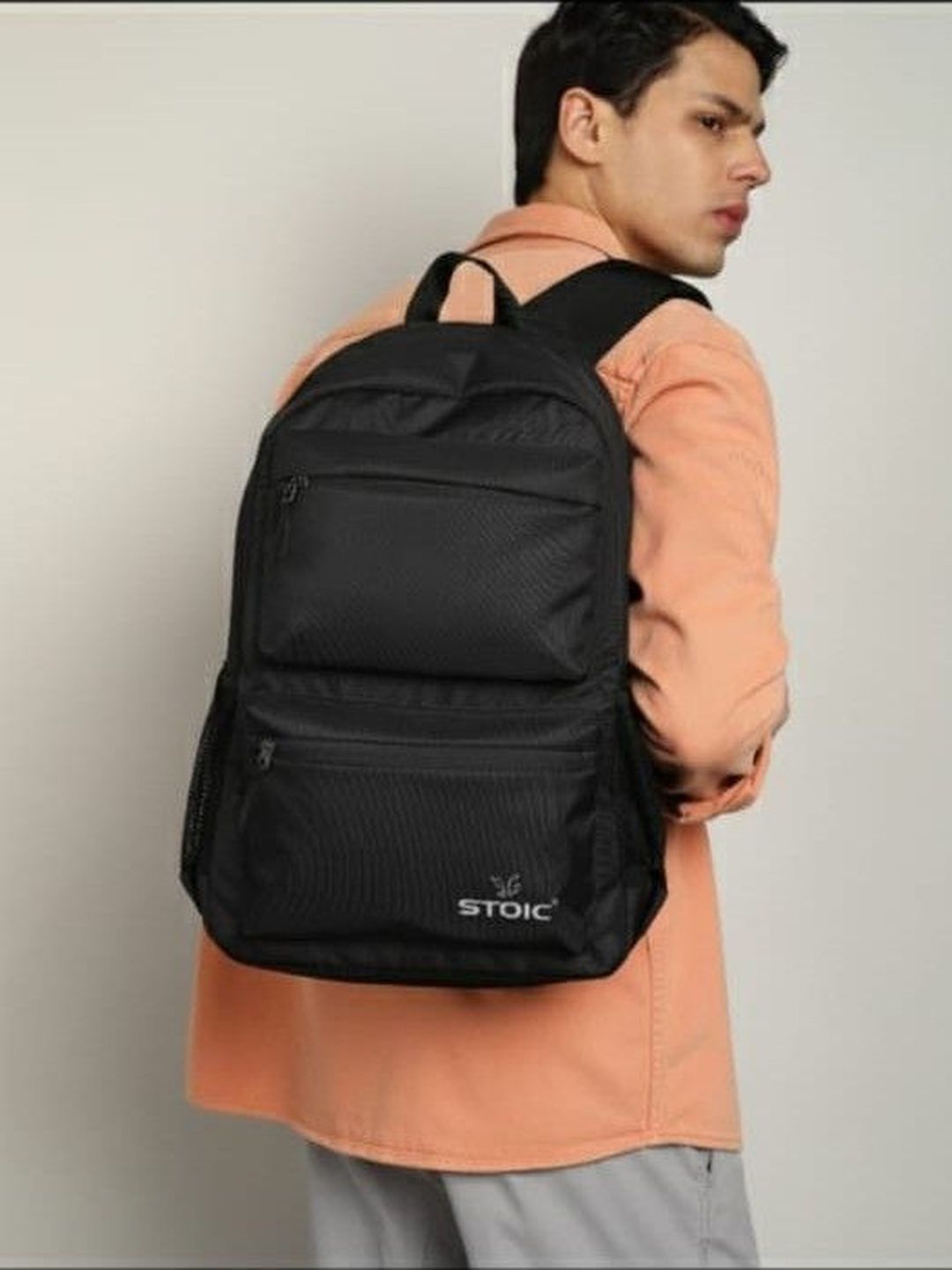 STOIC Unisex Brand Logo Backpack with Anti-Theft-picture-12