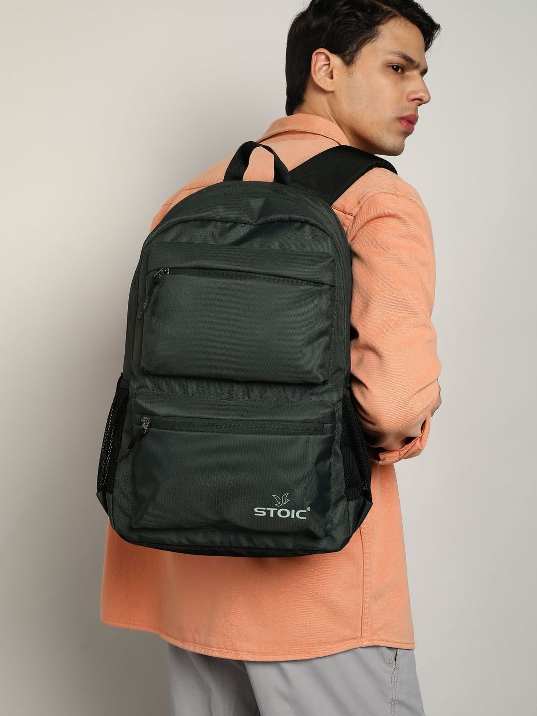 STOIC Unisex Brand Logo Backpack with Anti-Theft-picture-32