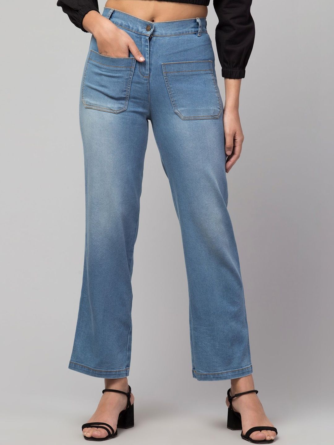 R.Code by The Roadster Life Co. Women Straight Fit High-Rise Stretchable Jeans-picture-21