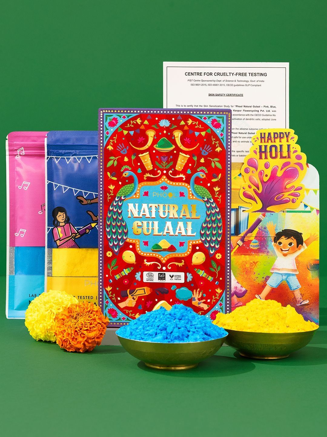 Phool 2Pcs Natural Gulal Colours- 150 gm