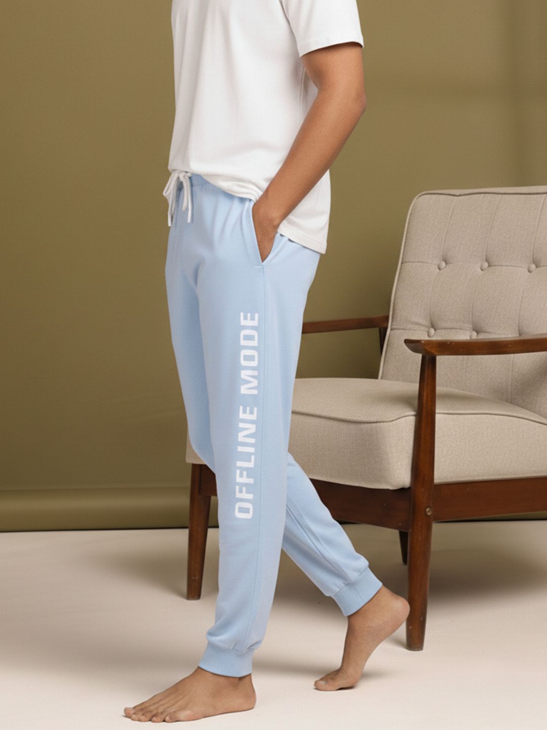 ETC Men Pure Cotton Typography Printed Jogger Style Lounge Pants-picture-42