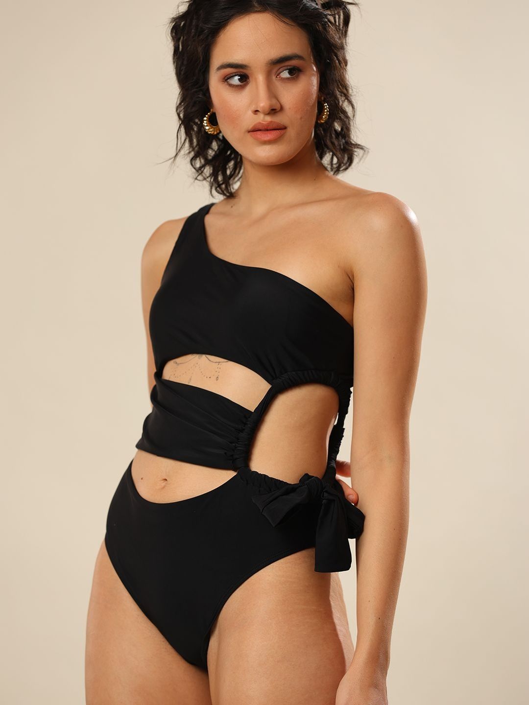 RESORTIRE One Shoulder Swim Bodysuit-image-19