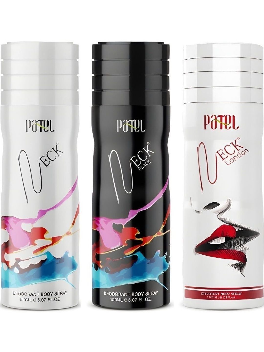 Patel Set Of 3 Neck Neck Black & Neck London Body Spray - 150 ml Each-picture-50
