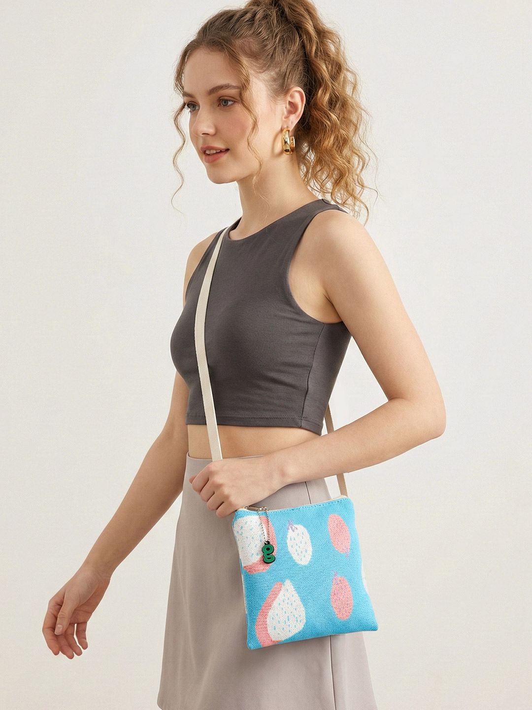 glitchez Self Design Fruit Pattern Crossbody Sling Bag-picture-12