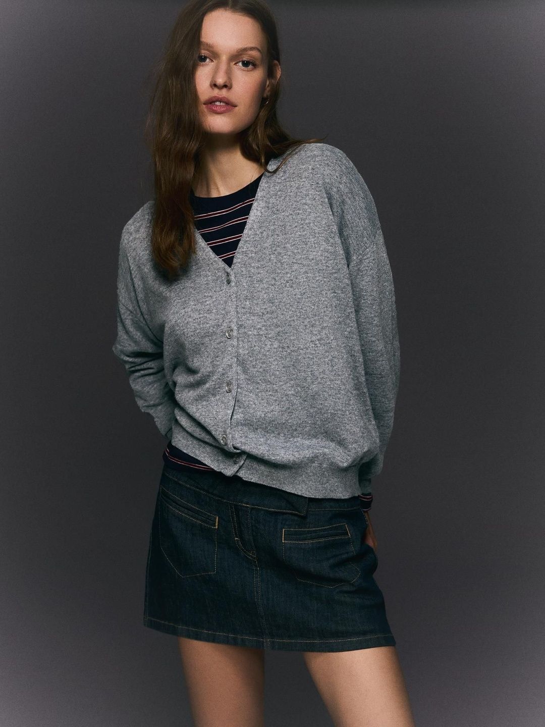 Bershka Women Lightweight Open Front Cardigan-picture-23