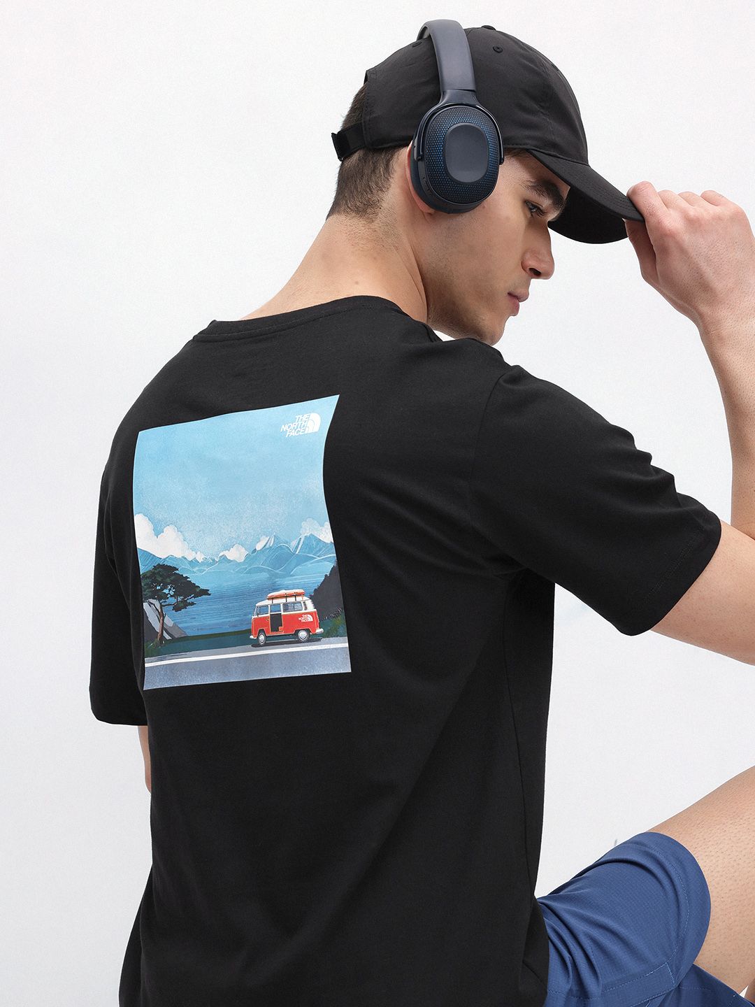 The North Face Unisex Asian Relaxed Fit Graphic Printed Pure Cotton T-shirt-picture-41