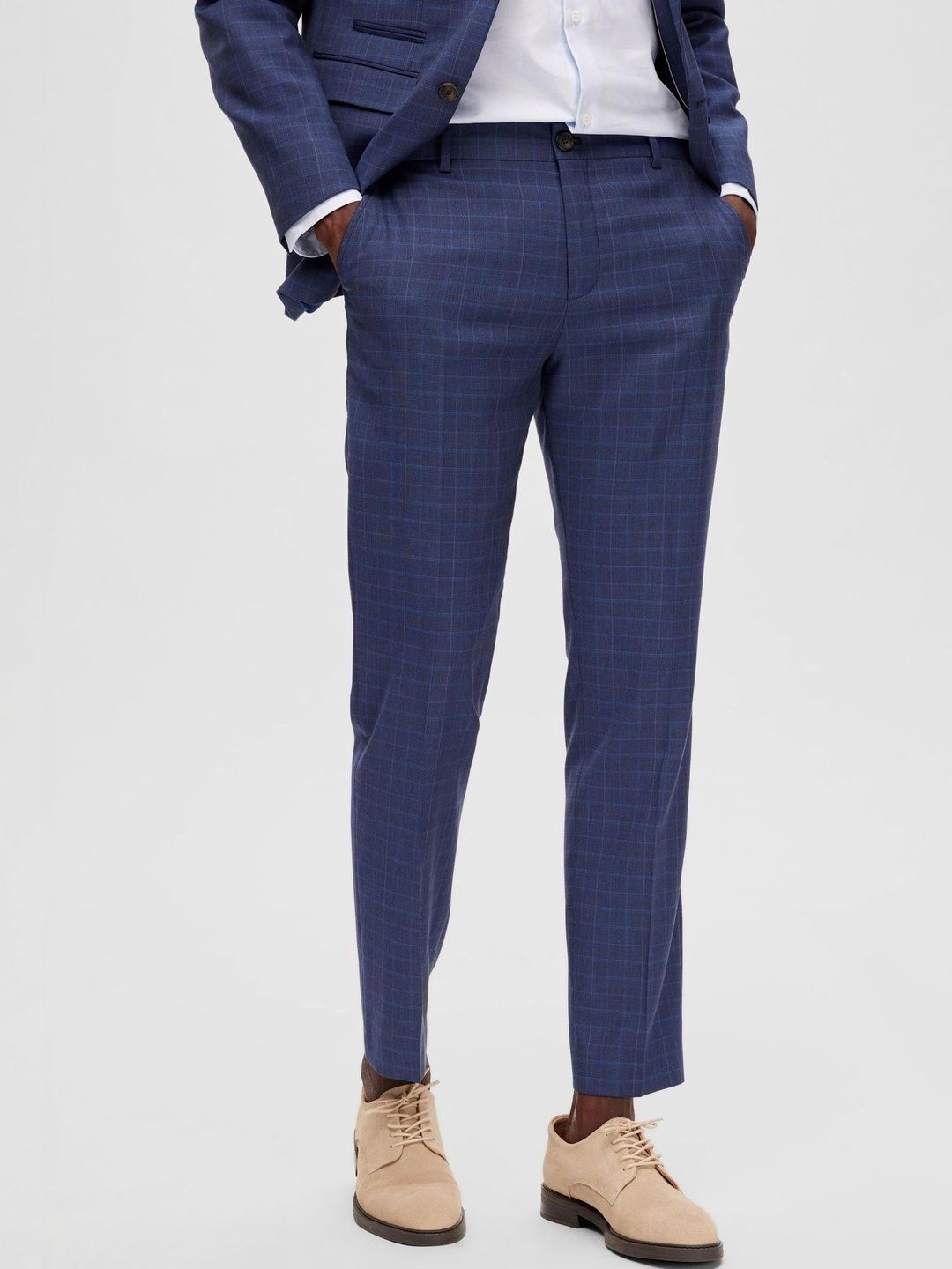 SELECTED Men Checked Trousers-picture-41