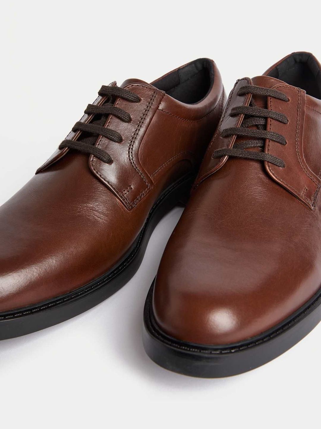 Marks & Spencer Airflex Leather Derby Shoes-picture-49